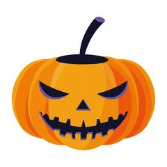 happy halloween pumpkin character