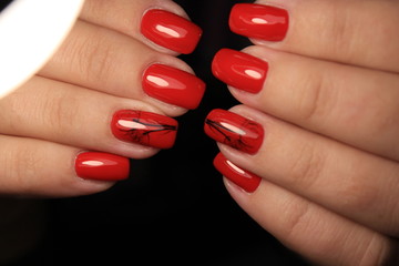 beautiful gel lacquer manicure