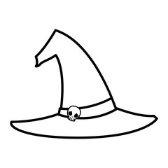 witch hat halloween icon