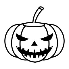 happy halloween pumpkin character