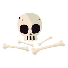 happy halloween skull icon