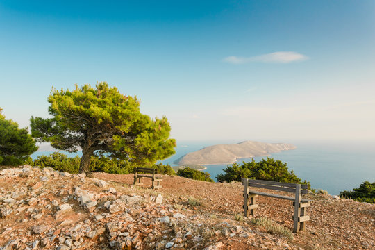 View from the top of Skiros island