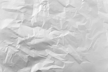 Crumpled white paper background and texture