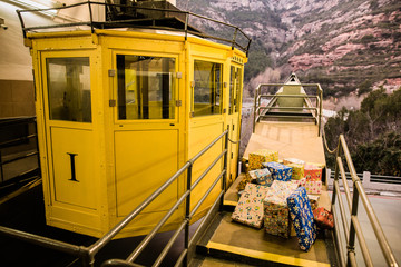 The old gondola to Monserrat