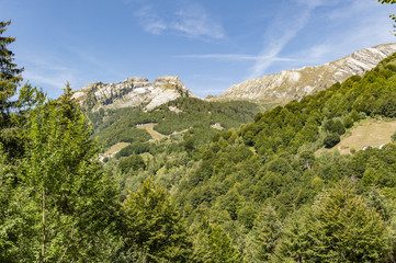 Fototapeta na wymiar Italian Alpes in summer time