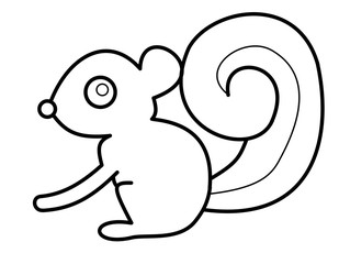 リス目模様(線画)