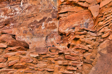 The cliff dwellings on the Palatki ruins tour near Sedona, Arizona (USA)