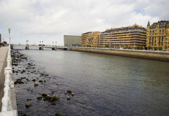 View of the San Sebastian River in Spain - 225593362