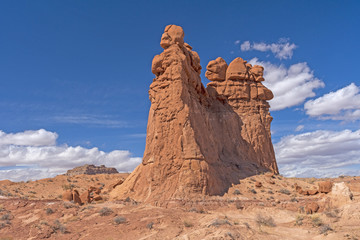 Side View of Sandstone Monoliths