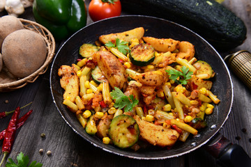 Grilled vegetables from the pan - spanish style