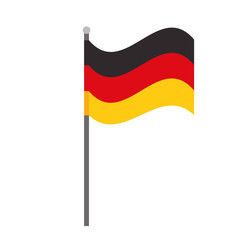germany flag national symbol isolated