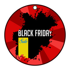 Colored black friday label. Vector illustration design