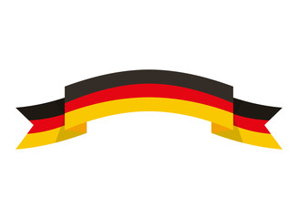 germany flag ribbon symbol national