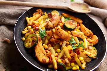 Grilled vegetables from the pan - spanish style