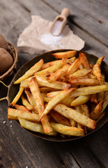 Homemade potato french fries