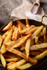 Homemade potato french fries