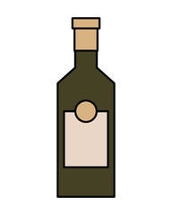 bottle drink beverage alcohol isolated