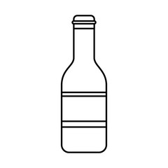 beer bottle drink celebration isolated