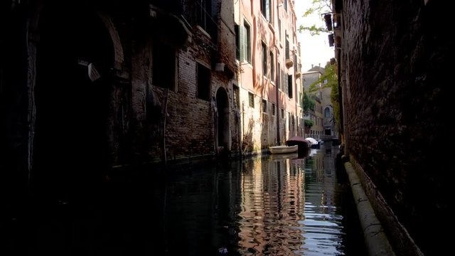 Canal and colorful houses Venice, Italy
