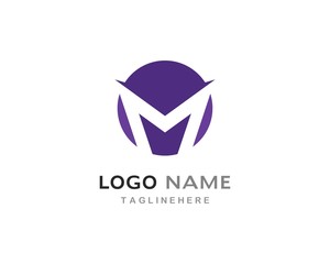 Fototapeta na wymiar M Letter Logo Template