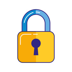 padlock security protection isolated image