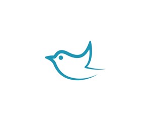Hummingbird logo template vector icon illustration design