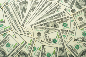 Texture from dollars, for background