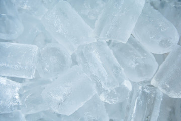 Obraz premium Ice tube in the bucket background. Ice tube for the drink.