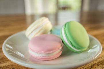 macarons on the table