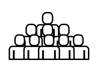 group of people teamwork silhouette