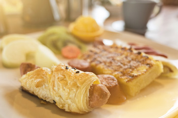 breakfast on the table