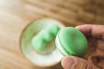 macarons on the table
