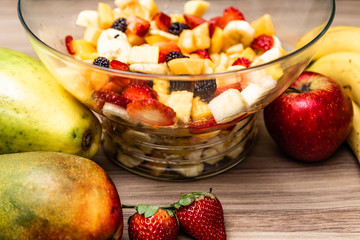 Sober and nutritious fruit salad