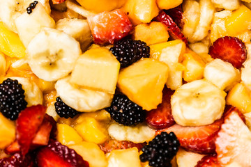 Sober and nutritious fruit salad