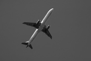 Aeroplane in flight