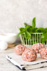 Fresh Beef and Pork Meatballs