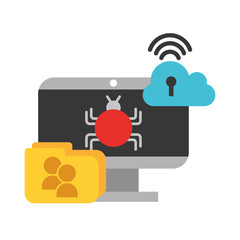 computer cloud storage folder virus problem data security