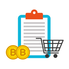 clipboard online shopping bitcoins fintech