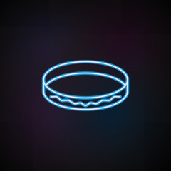 ring icon in neon style. One of Woman Accessories collection icon can be used for UI, UX