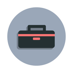 tool bag icon in badge style. One of web collection icon can be used for UI, UX
