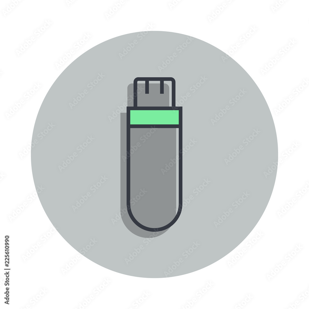 Poster flash card icon in badge style. one of web collection icon can be used for ui, ux
