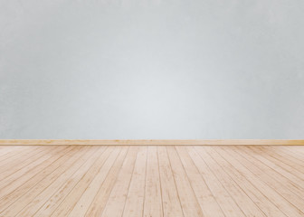white brick wall with Wooden floor