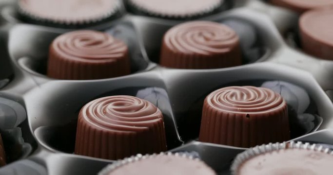 Tasty chocolate truffles