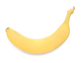 Banana. Ripe banana isolated on white background
