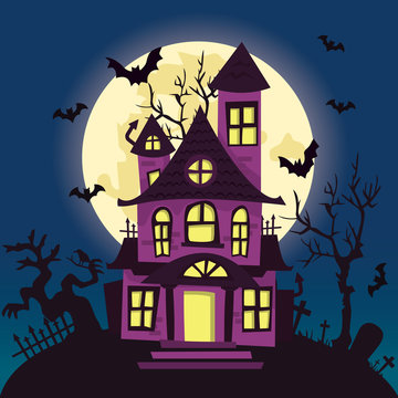 Haunted House Cartoon Images – Browse 17,819 Stock Photos, Vectors, and  Video | Adobe Stock