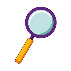magnifying glass search isolated image