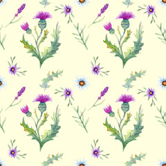 Wild flowers background
