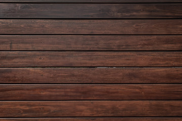 Fototapeta premium Dark brown wood background, wood planks.