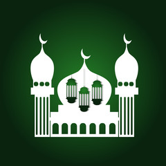 ramadan kareem the islamic holy celebration vector roll banner