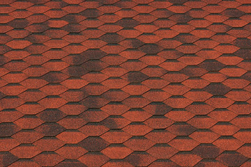 Red and black roof texture